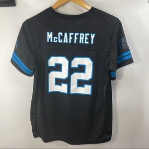 NFL Team Apparel NFLPA | Black Carolina Panthers Christian McCaffrey Jersey Lg